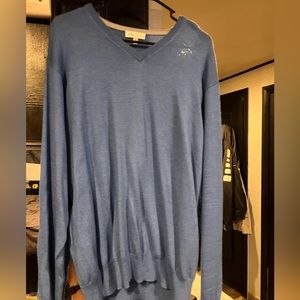 Sky Blue Peter Millar Lightweight Sweater MINT CONDITION